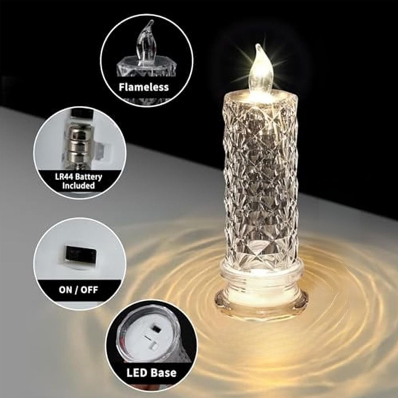 1+1Candle, LED ünnepi gyertya - Image 7