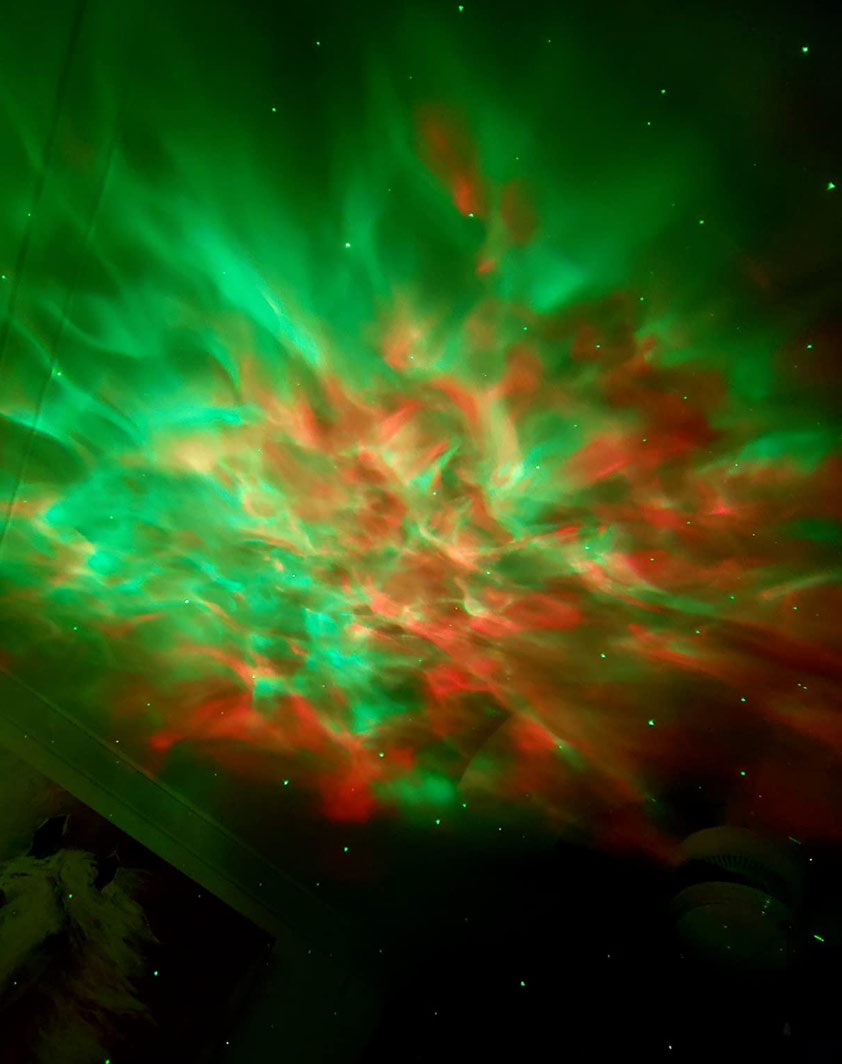 AstronautLamp, egy éjszakai projektor, galaxis hatással és LED fény - Image 3