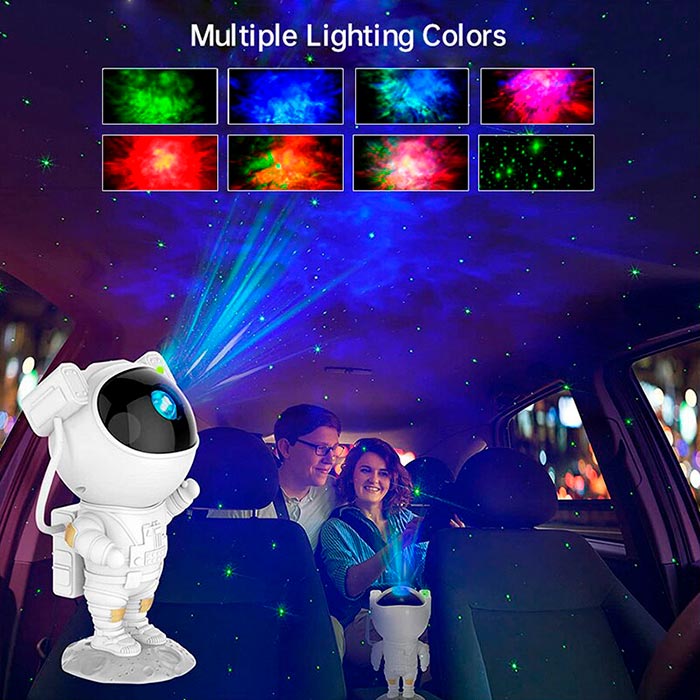 AstronautLamp, egy éjszakai projektor, galaxis hatással és LED fény - Image 6