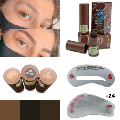 BROWSTAMP-TR, Sablonokkal és pigmenttel ellátott szemöldökformázó készlet - Image 3