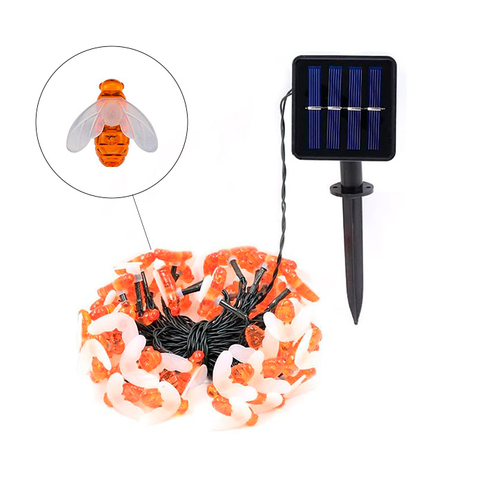 BeeLights, napenergiával működő lámpa 30 méh alakú LED fényforrással - Image 1