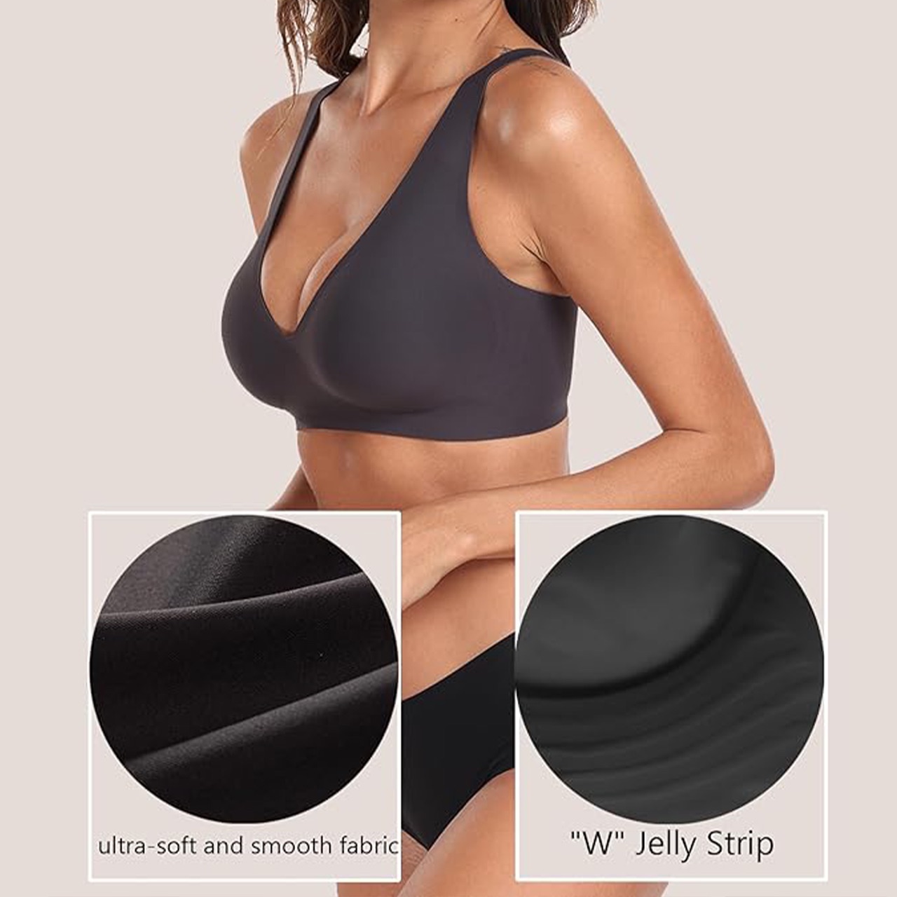 BellaBra, seamless push-up melltartó - Image 6