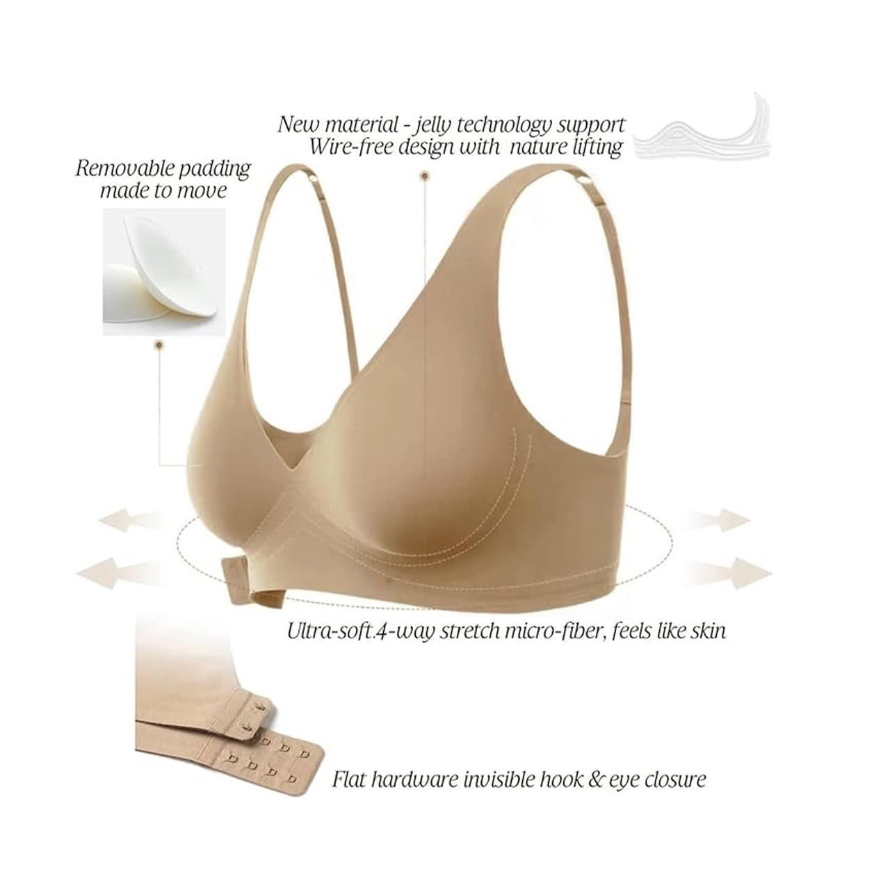 BellaBra, seamless push-up melltartó - Image 10