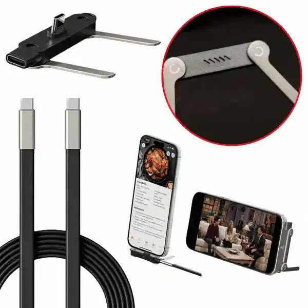 2 az 1-ben töltőkábel telefonállvánnyal, Bracky - Image 1