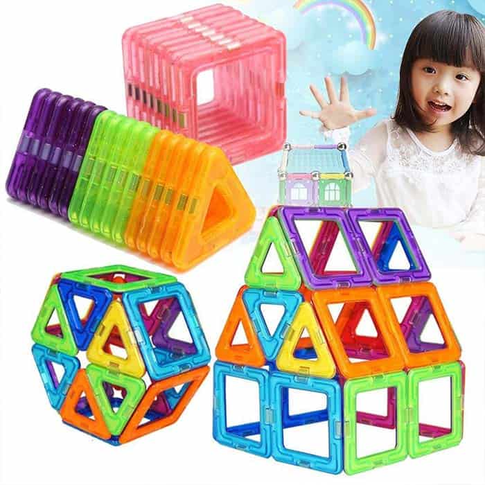 ConstructBlocks, 50 darab mágneses lapokból álló készlet különféle alkotásokhoz - Image 8