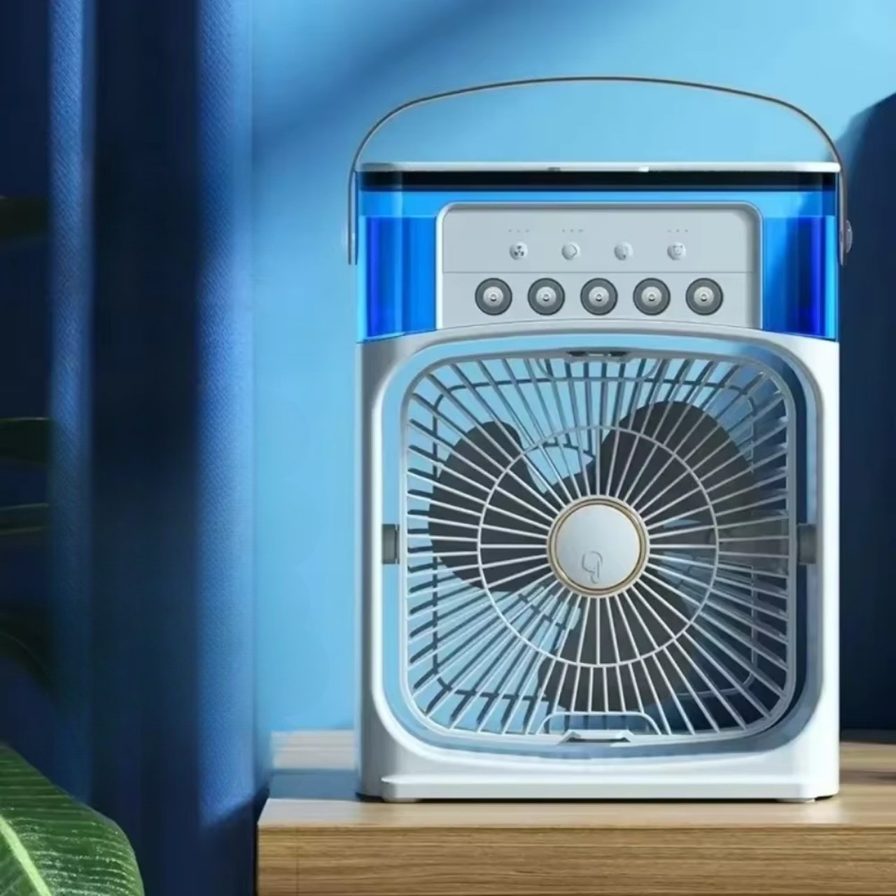 Coolio, 3 az 1-ben hordozható ventilátor párásító funkcióval, LED világítással és hűtéssel - Image 1