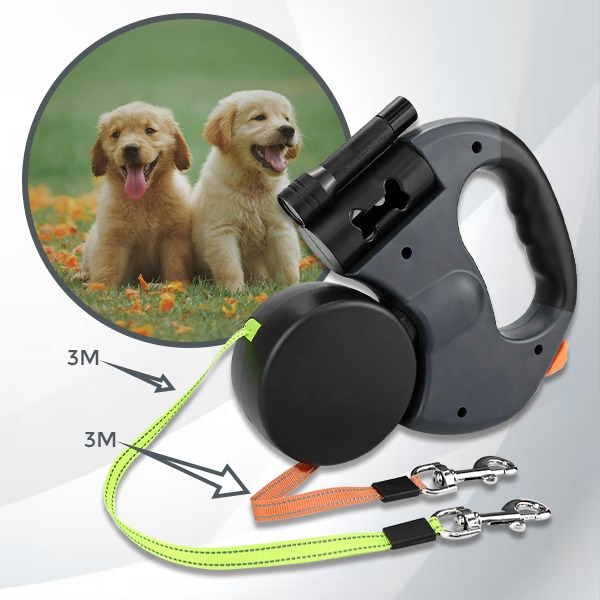 DDR-TST, Kétfejű kutyapóráz FlexiPaws - Image 9