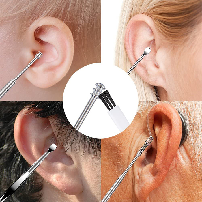 EarCleaningKit, 7 darabos készlet kiegészítőkkel a biztonságos fültisztításhoz - Image 4