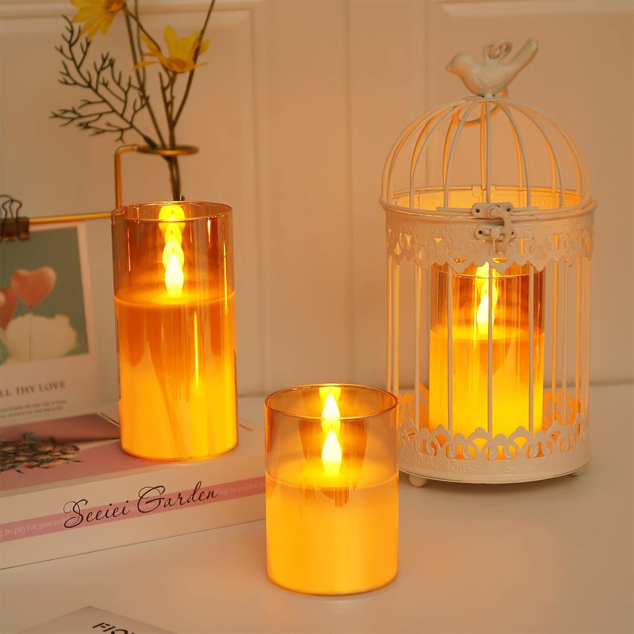FlickCandles, elegáns dekoratív gyertya készlet (3 darab) - Image 1