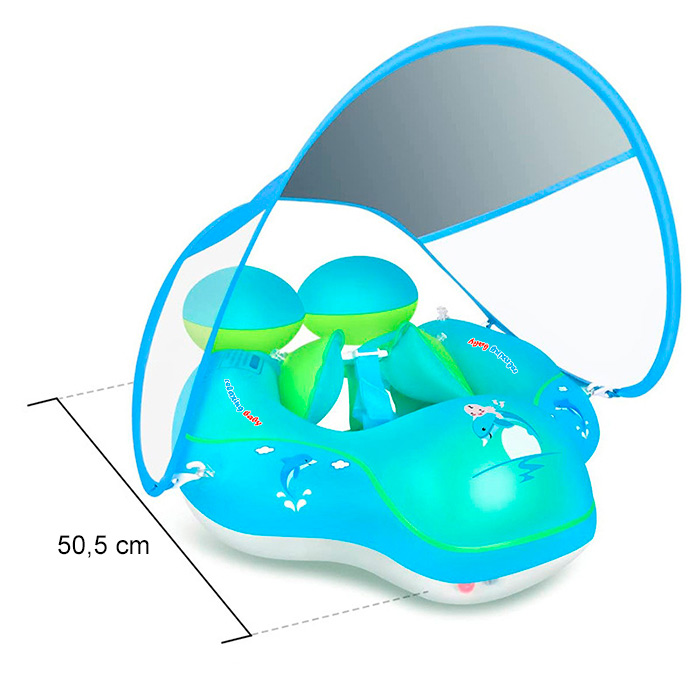 FloatyBaby, baba és kisgyermek úszókarika napellenzővel - Image 3