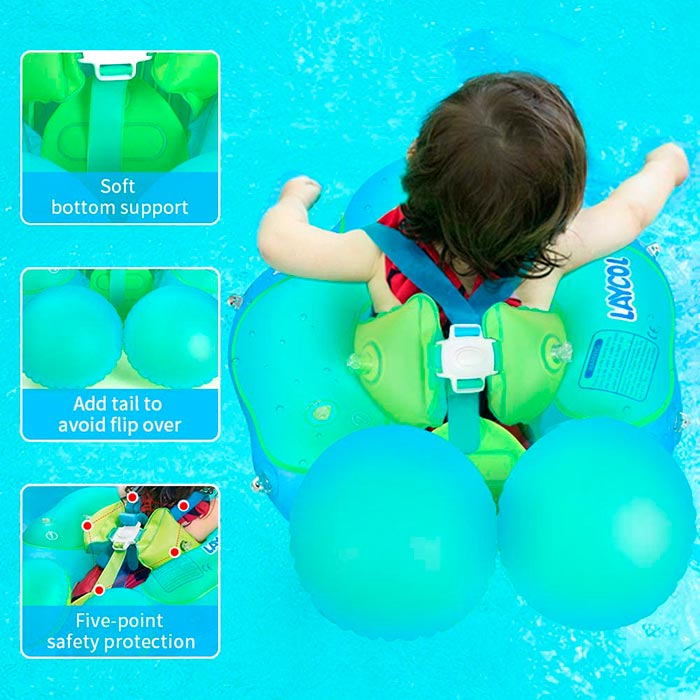 FloatyBaby, baba és kisgyermek úszókarika napellenzővel - Image 7