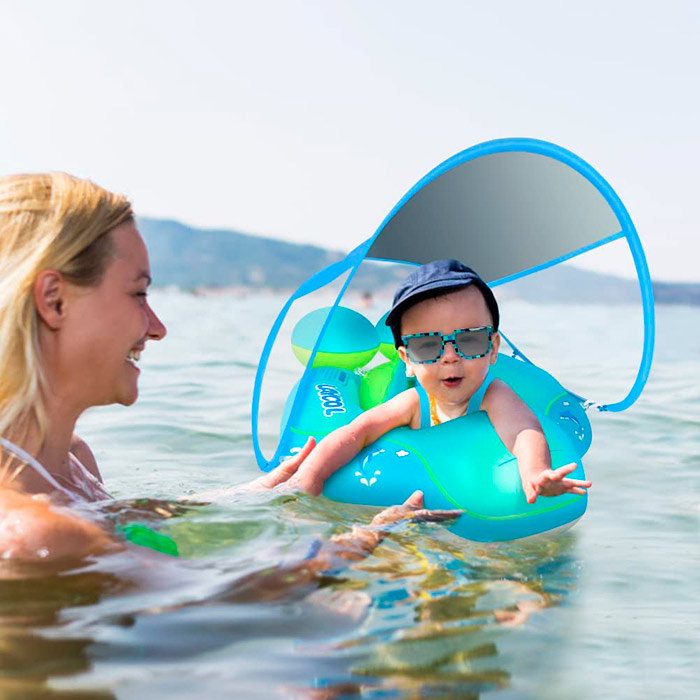 FloatyBaby, baba és kisgyermek úszókarika napellenzővel - Image 9