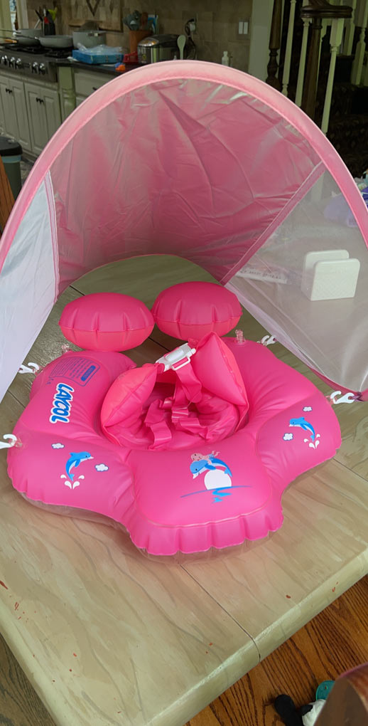 FloatyBaby, baba és kisgyermek úszókarika napellenzővel - Image 10
