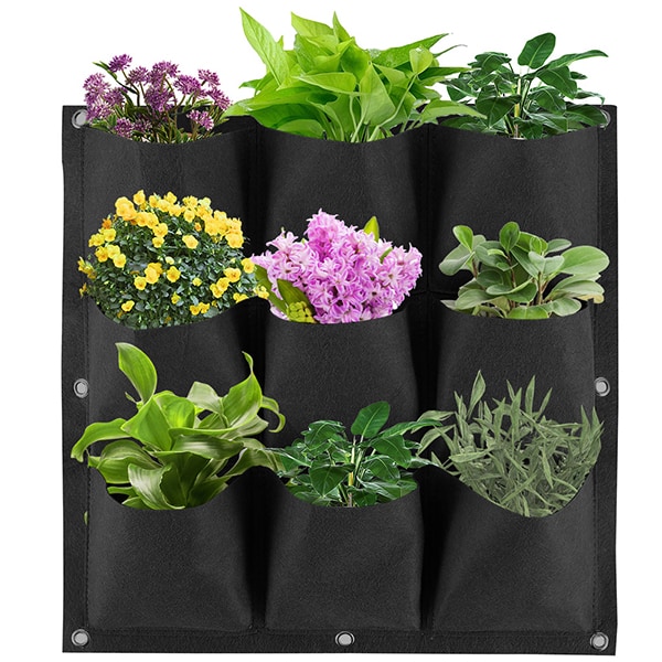 FlowerWall, falra akasztható zsebes virágtartó (9 zseb) - Image 4