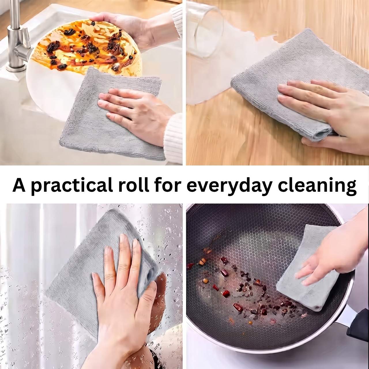 Mikroszálas törlőkendők tekercsben (30 darab), KitchRoll - Image 9