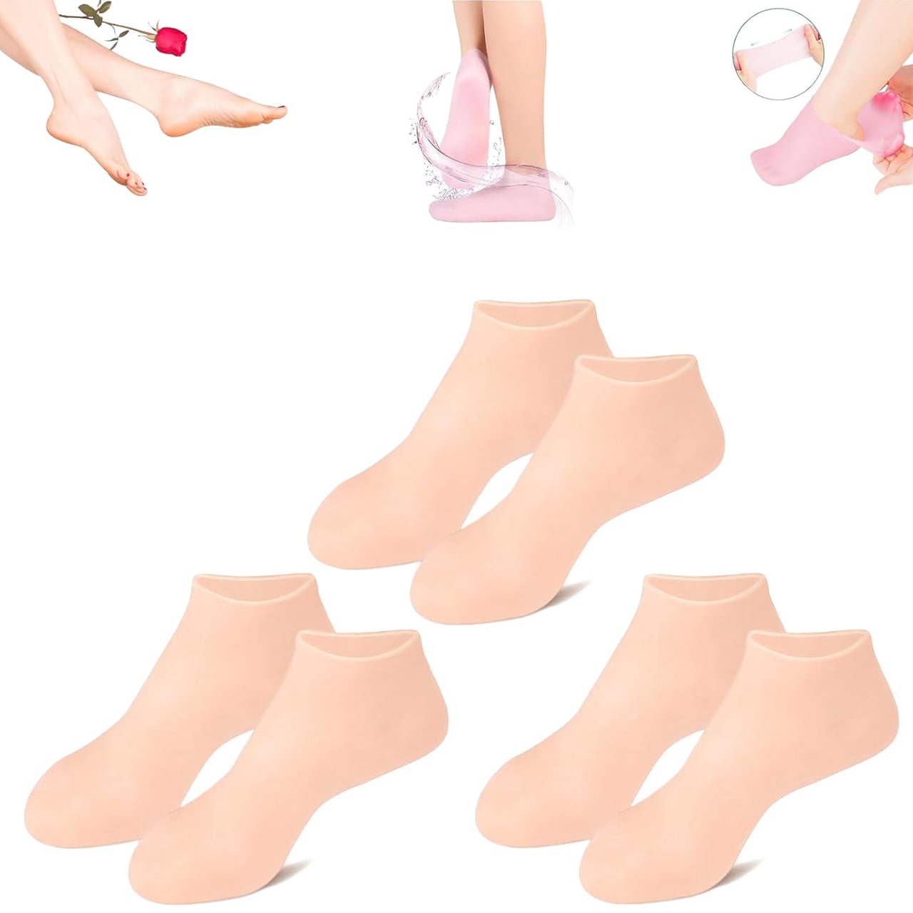 MoistMask, hidratáló szilikon lábápoló zoknik (1+1 INGYENES ) - Image 10