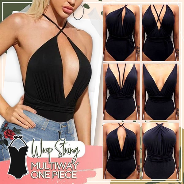 Monokini, egyrészes párnázott fürdőruha, amely különféle módon viselhető - Image 7