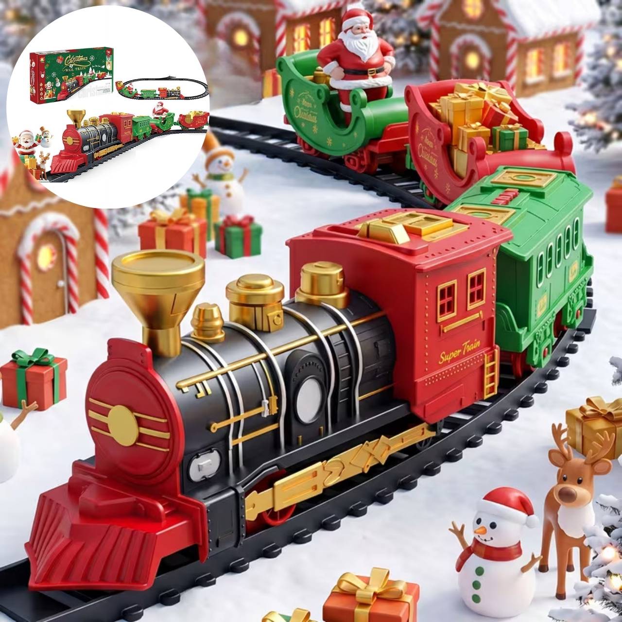 Elemmel működő karácsonyi vonat, RailTrain - Image 2