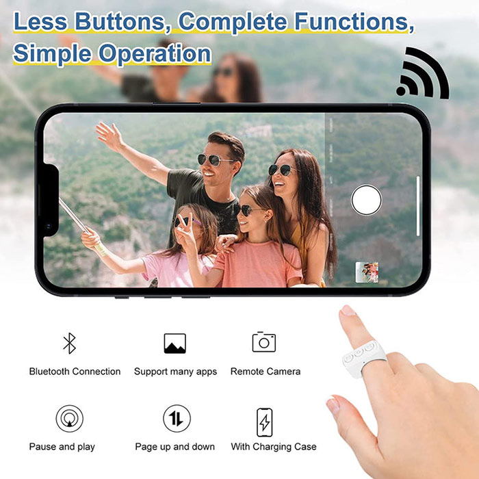 ScrollControl, Bluetooth távirányító kényelmes töltődobozzal - Image 3