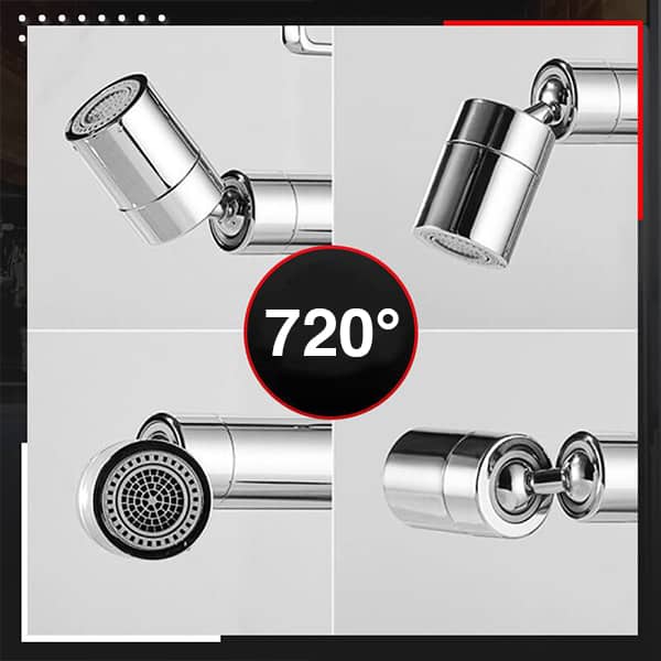 TapStar, univerzális fröccsenőszűrő adapter, 720 ° -ban forgatható permetező fejjel! - Image 8