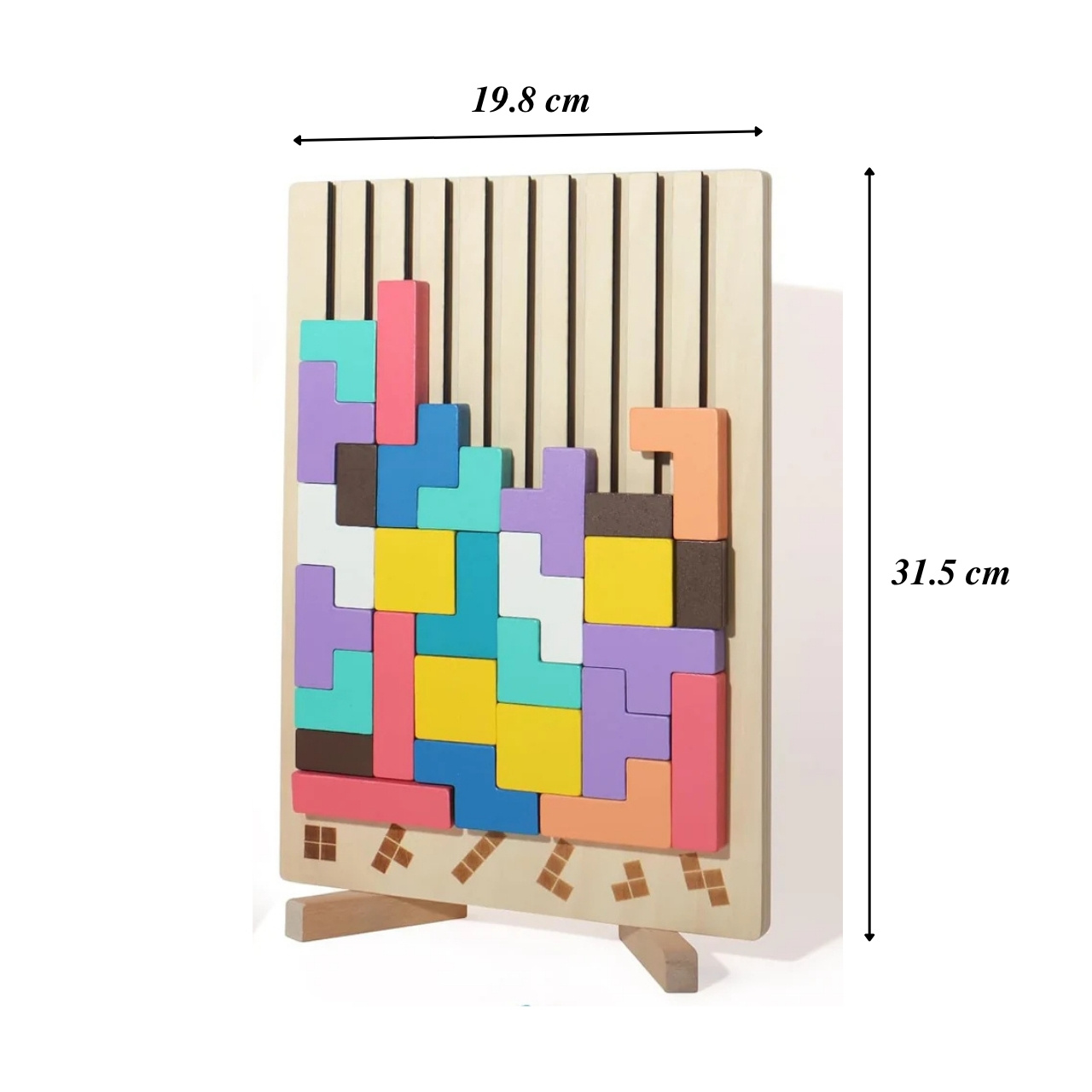 Tetris, fából készült didaktikus játék - Image 9