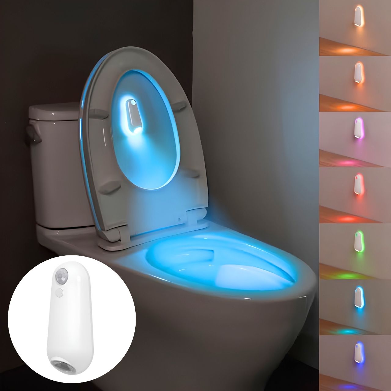 LED mozgásérzékelős lámpa WC-hez és otthonra, Toily - Image 1