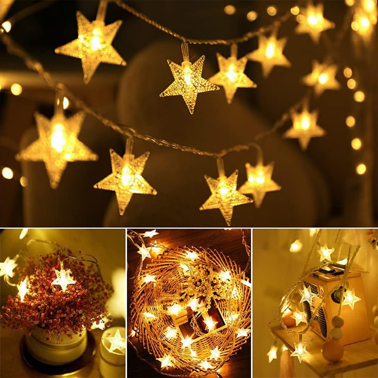 Twinkles, fénylánc csillag alakú fényekkel (6 m) - Image 5