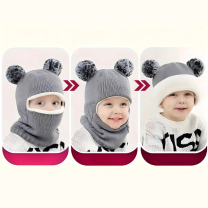 WINHAT-ROZ, CozySnug sapka sállel gyerekeknek - Image 2