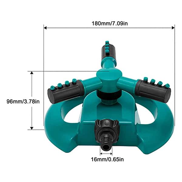 WaterSprinkler, kerti locsoló - három fúvókával és 360 fokos forgatással - Image 2