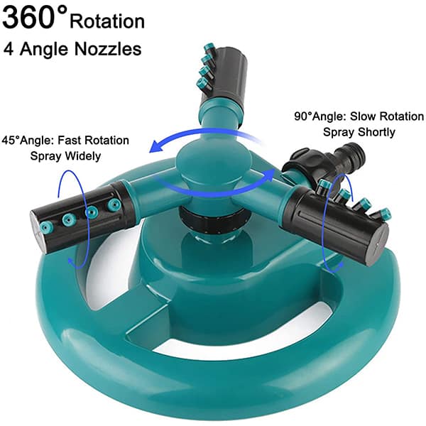 WaterSprinkler, kerti locsoló - három fúvókával és 360 fokos forgatással - Image 5
