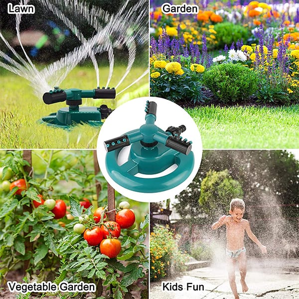 WaterSprinkler, kerti locsoló - három fúvókával és 360 fokos forgatással - Image 7