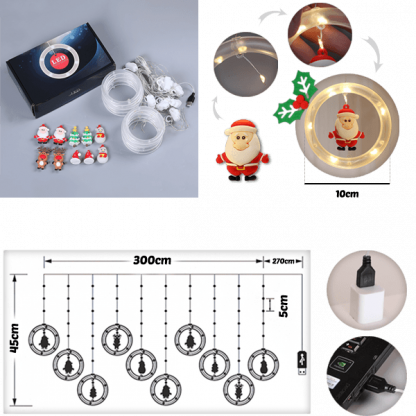 XMASLED, Ünnepi LED gyűrűk figurákkal - Image 3
