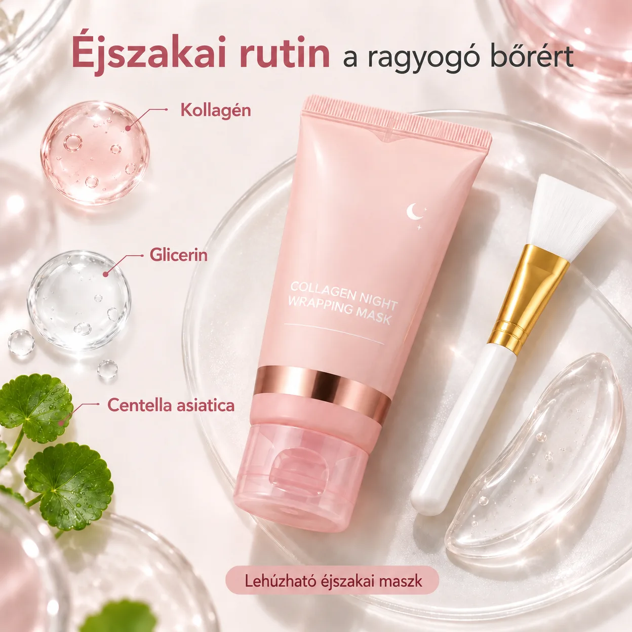 CollagenMask, kollagénes éjszakai arcpakolás peel-off hatással (1+1 INGYENES ) - Image 3