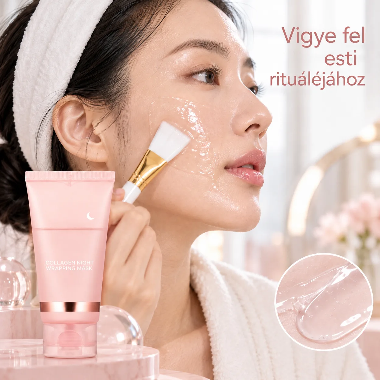 CollagenMask, kollagénes éjszakai arcpakolás peel-off hatással (1+1 INGYENES ) - Image 4
