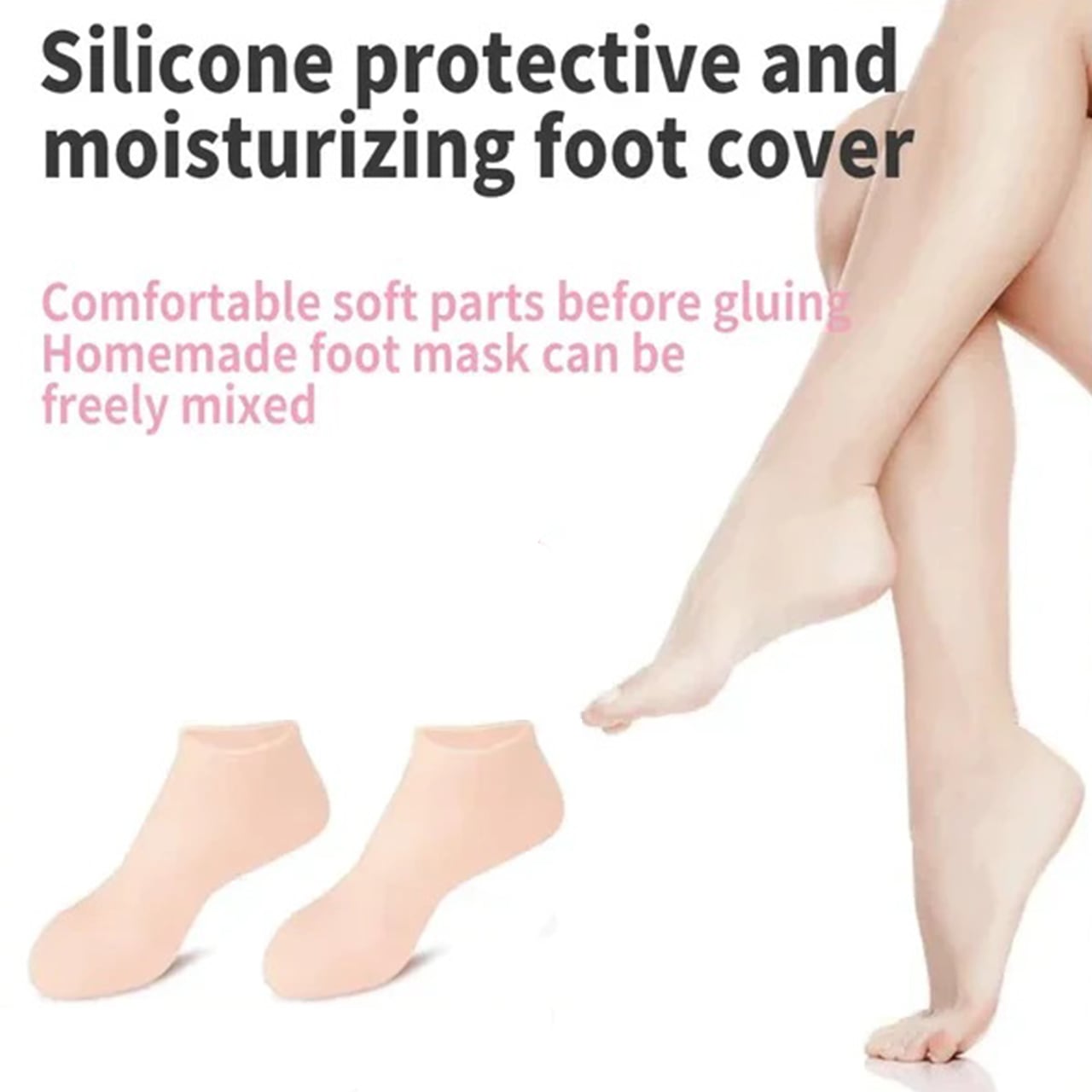 MoistMask, hidratáló szilikon lábápoló zoknik (1+1 INGYENES ) - Image 2