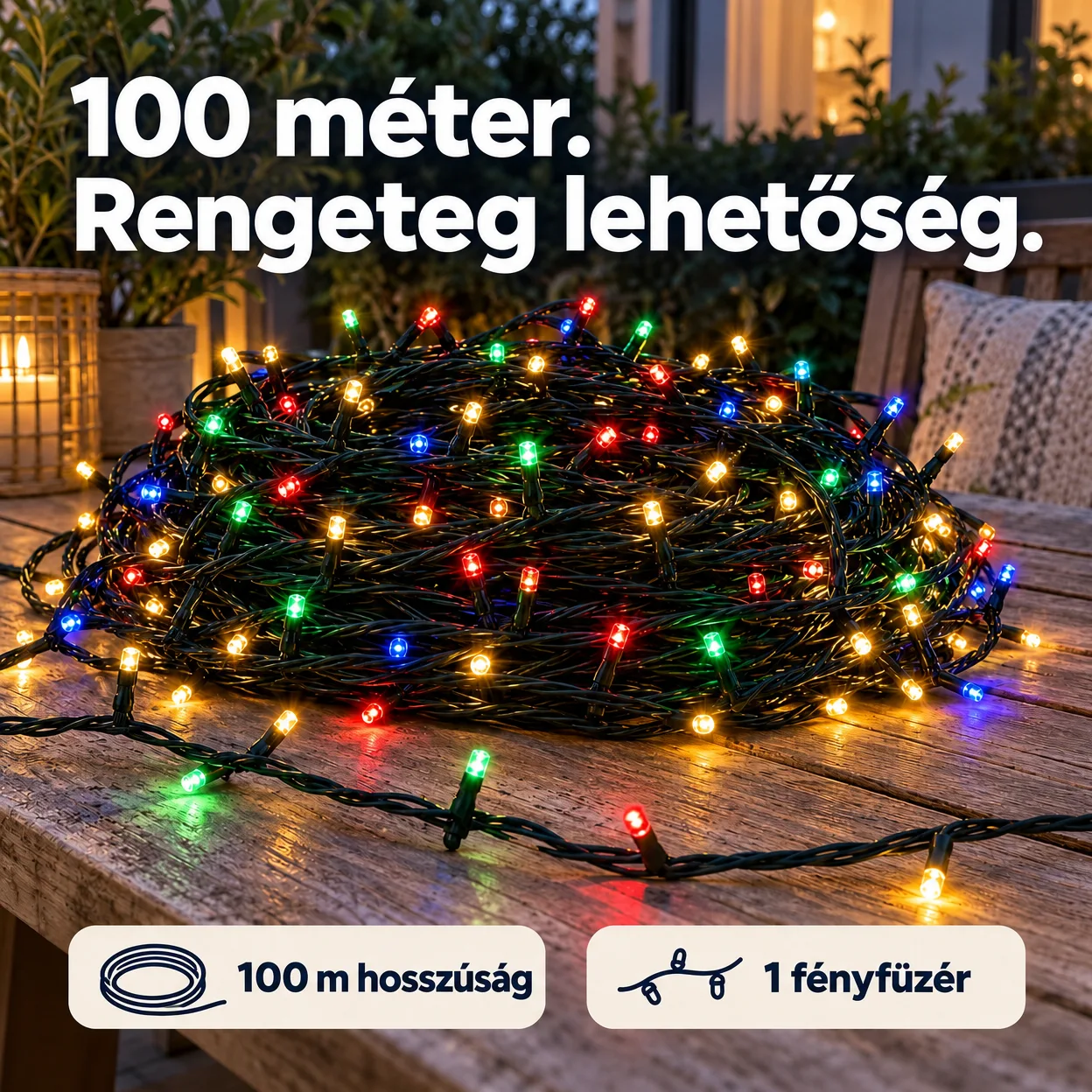 100mLL Ünnepi Fényfüzér - Image 2