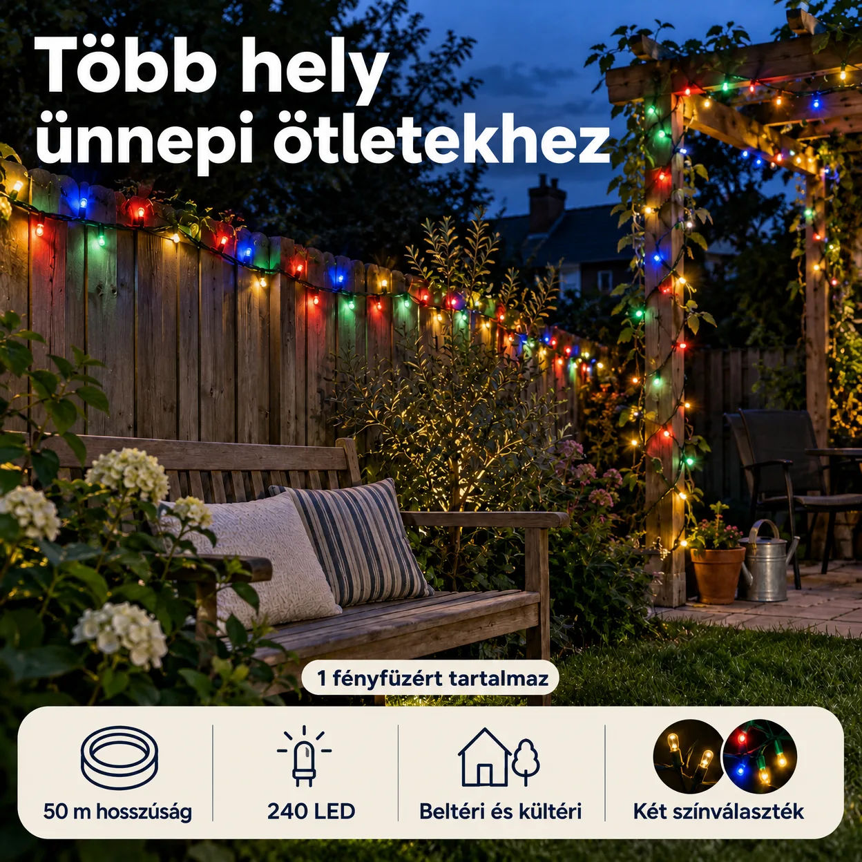 50mLL Ünnepi Fényfüzér - Image 9
