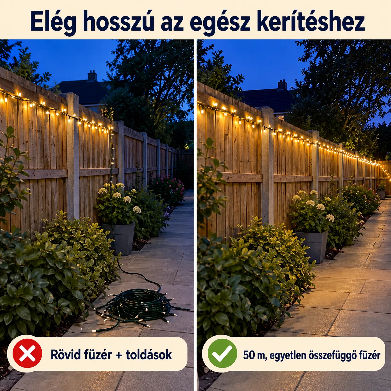 50mLL Ünnepi Fényfüzér