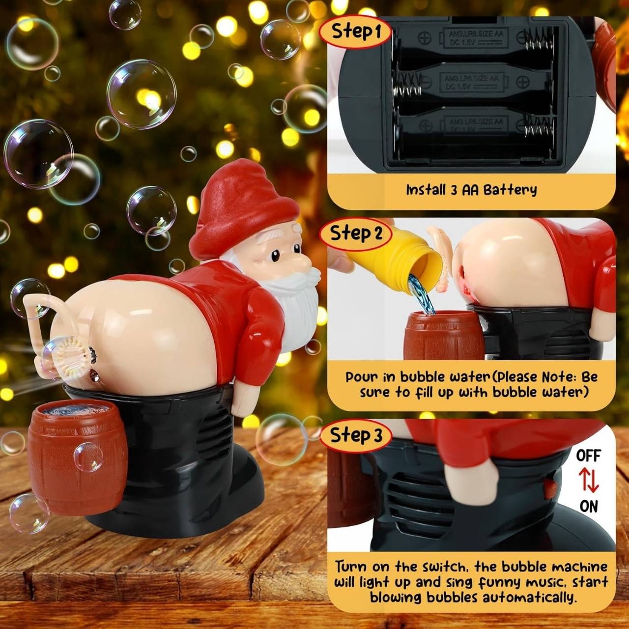 BlowSanta, Mikulás szappanbuborék játék - Image 8