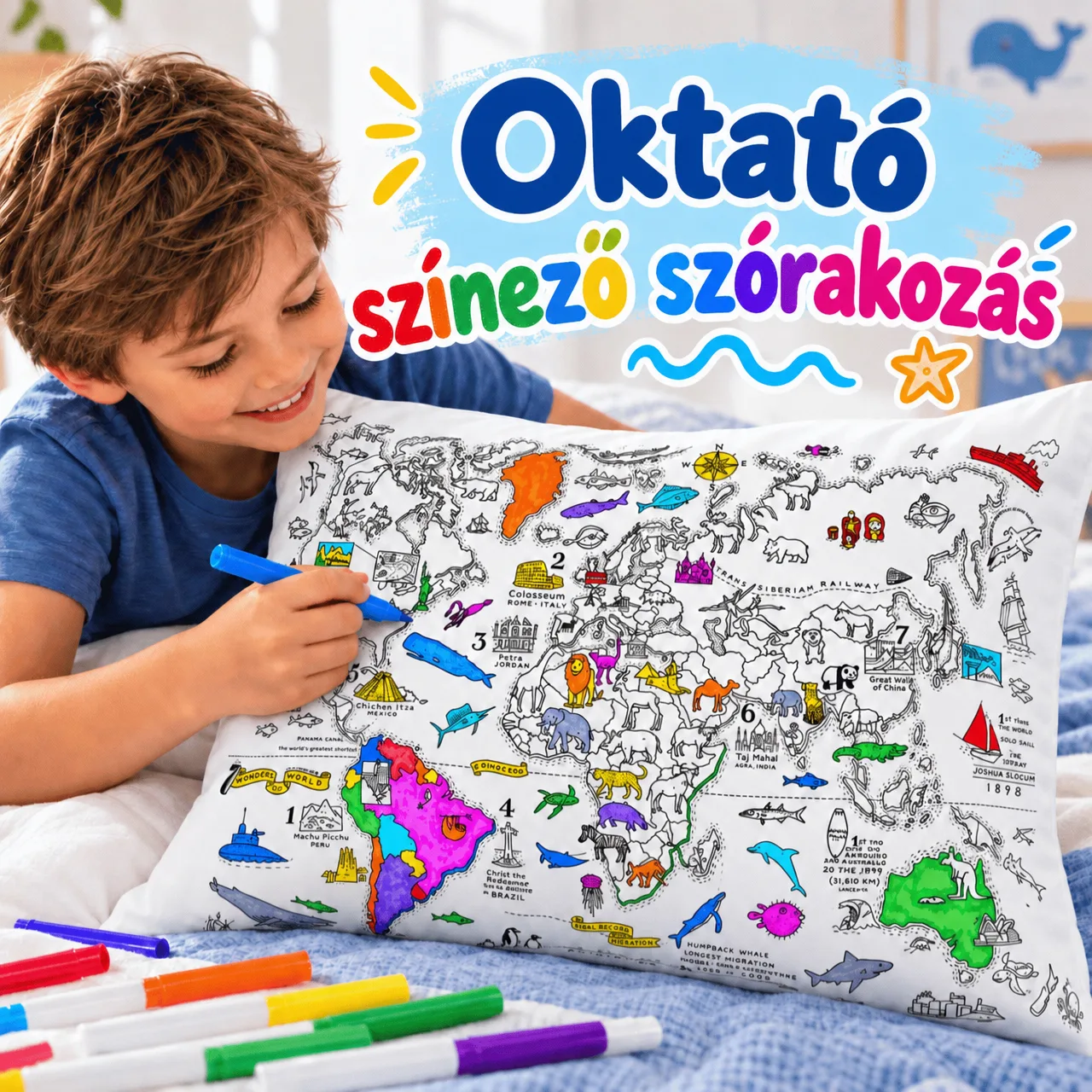 Oktató szórakozás színezéssel