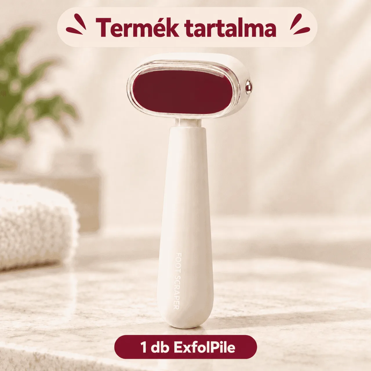Kétoldalas talpreszelő, ExfolPile - Image 2