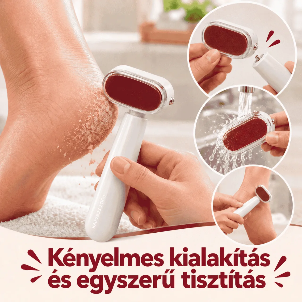 Kényelmes kialakítás és egyszerű tisztítás