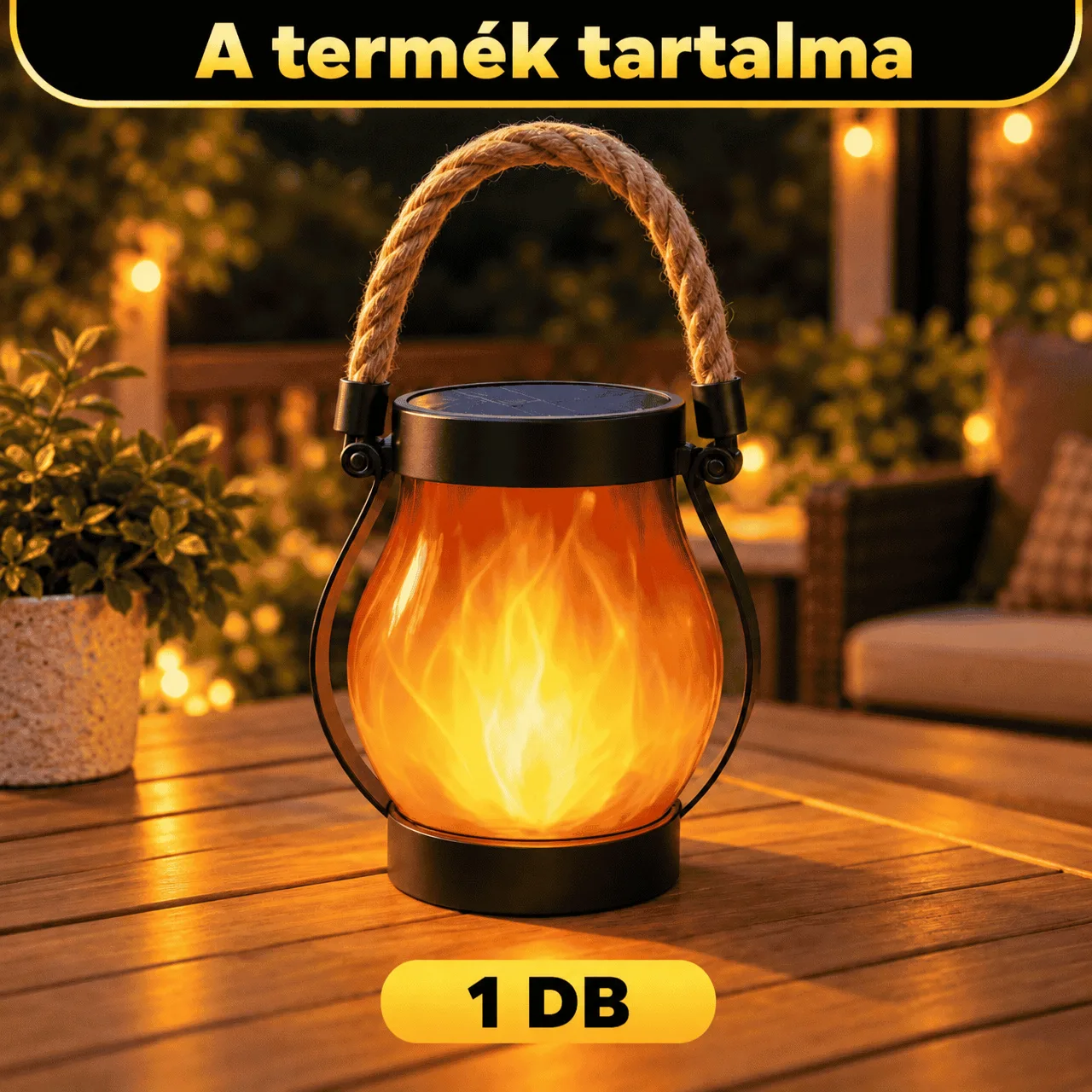Flamy napelemes lámpás lánghatással - Image 2