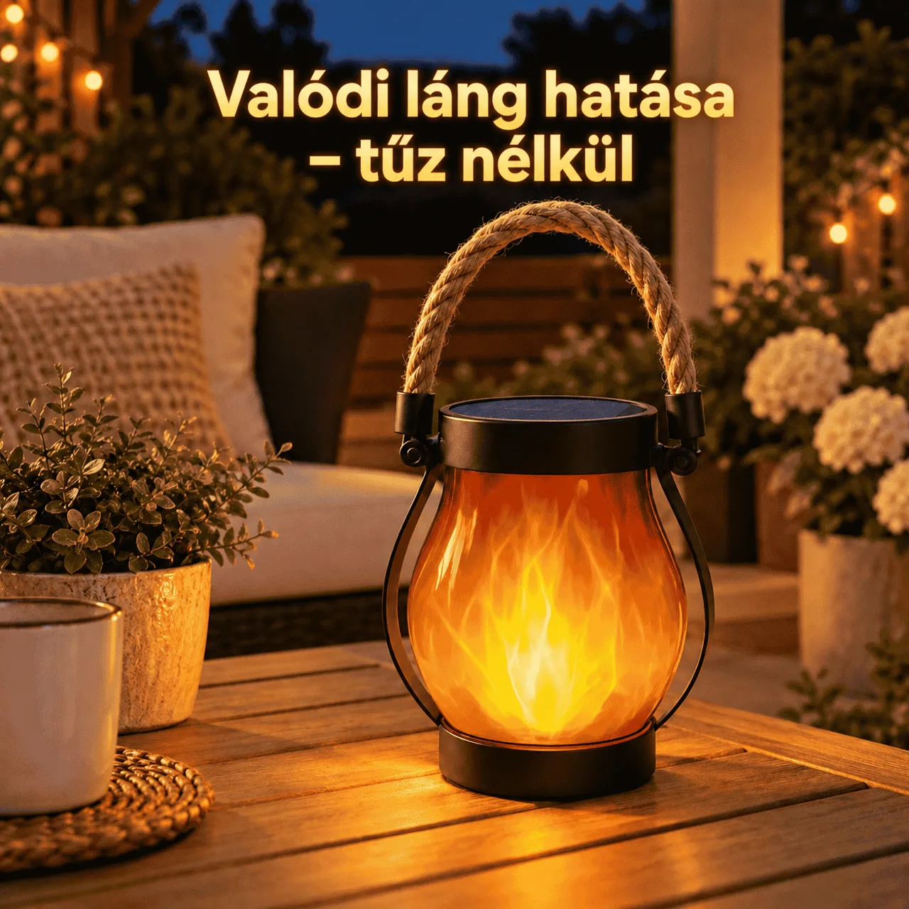 Valódi lánghatás tűz nélkül