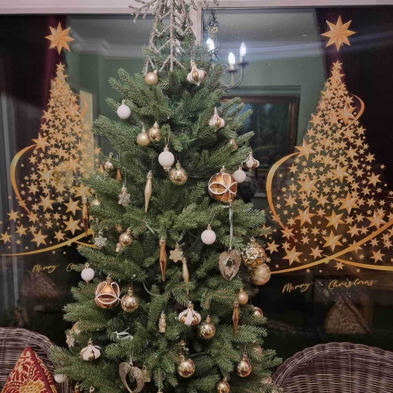GoldenTree, karácsonyi ablakmatricák arany színben (2 db) - Image 10