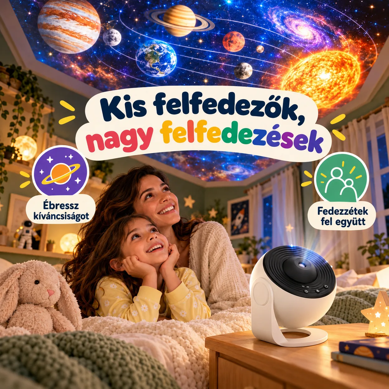 Planetárium, egy éjszakai projektor, amely 12 különböző típusú galaxist, csillagképet és bolygót mutat be - Image 4