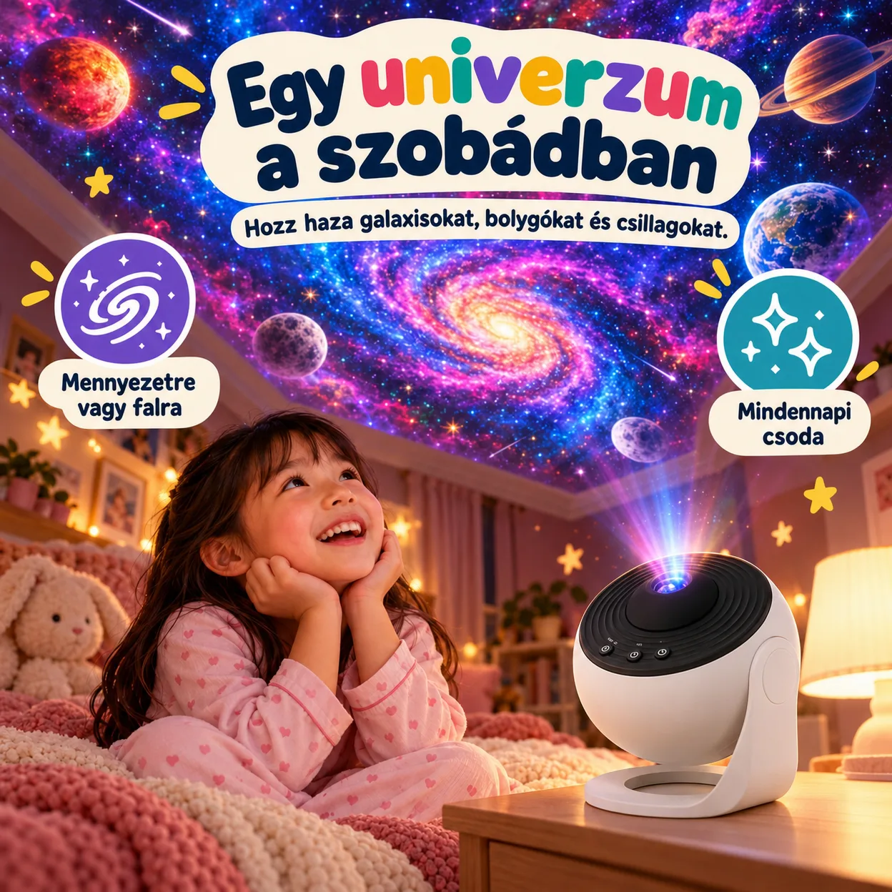 Csillagos égbolt közvetlenül a szobádban