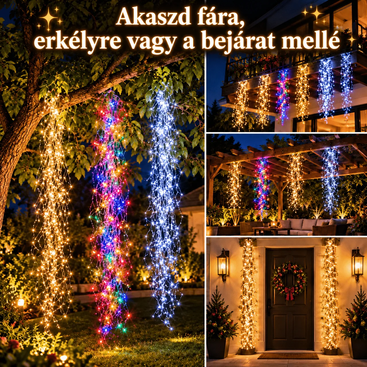 Akassza fára, erkélyre vagy a bejárat fölé