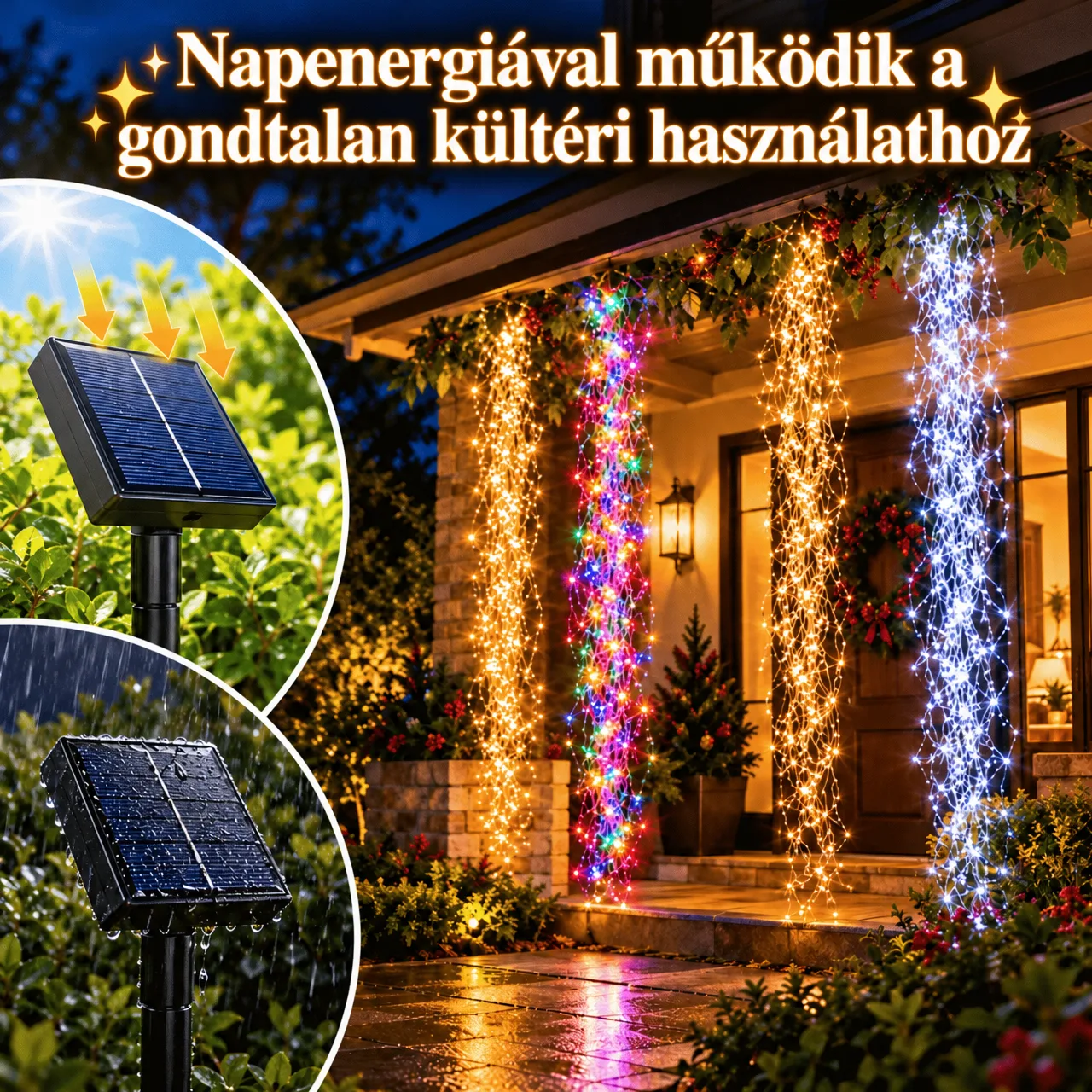 Napelemes működés a gondtalan kültéri használatért
