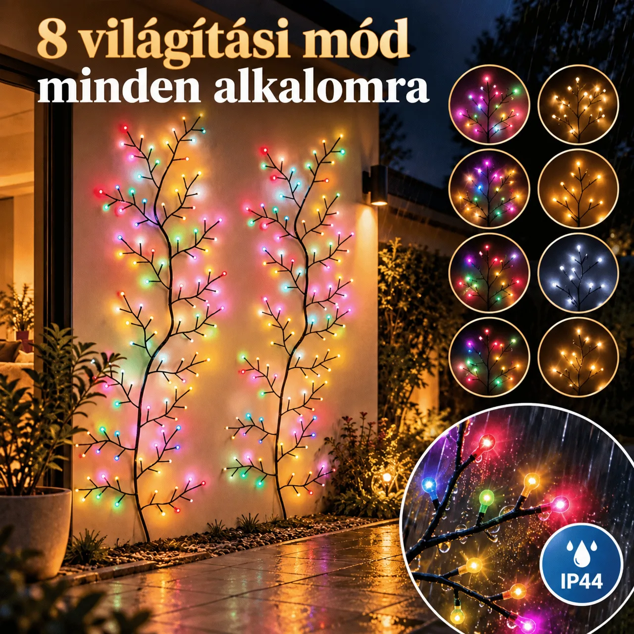 8 világítási mód minden alkalomra